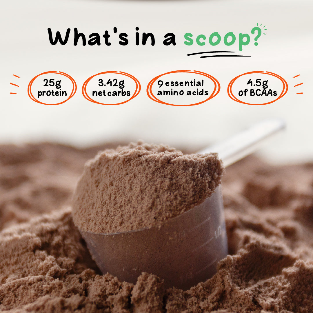 VEGAN PROTEIN POWDER (CHOCOLATE) - 1KG