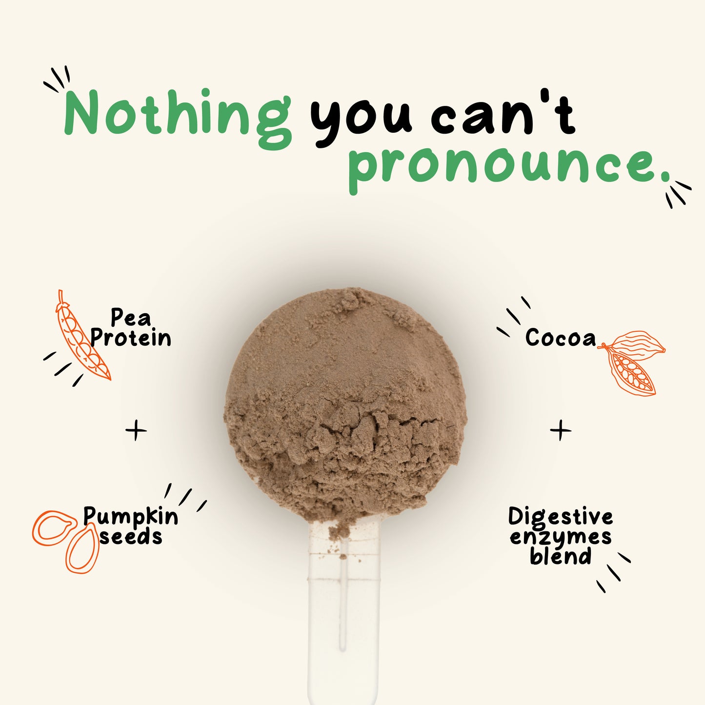 VEGAN PROTEIN POWDER (CHOCOLATE) - 1KG