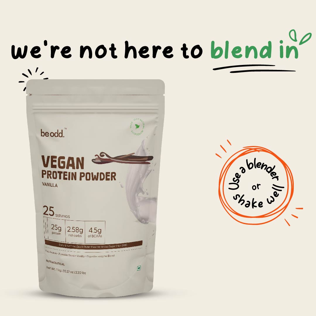 VEGAN PROTEIN POWDER (VANILLA) - 1KG
