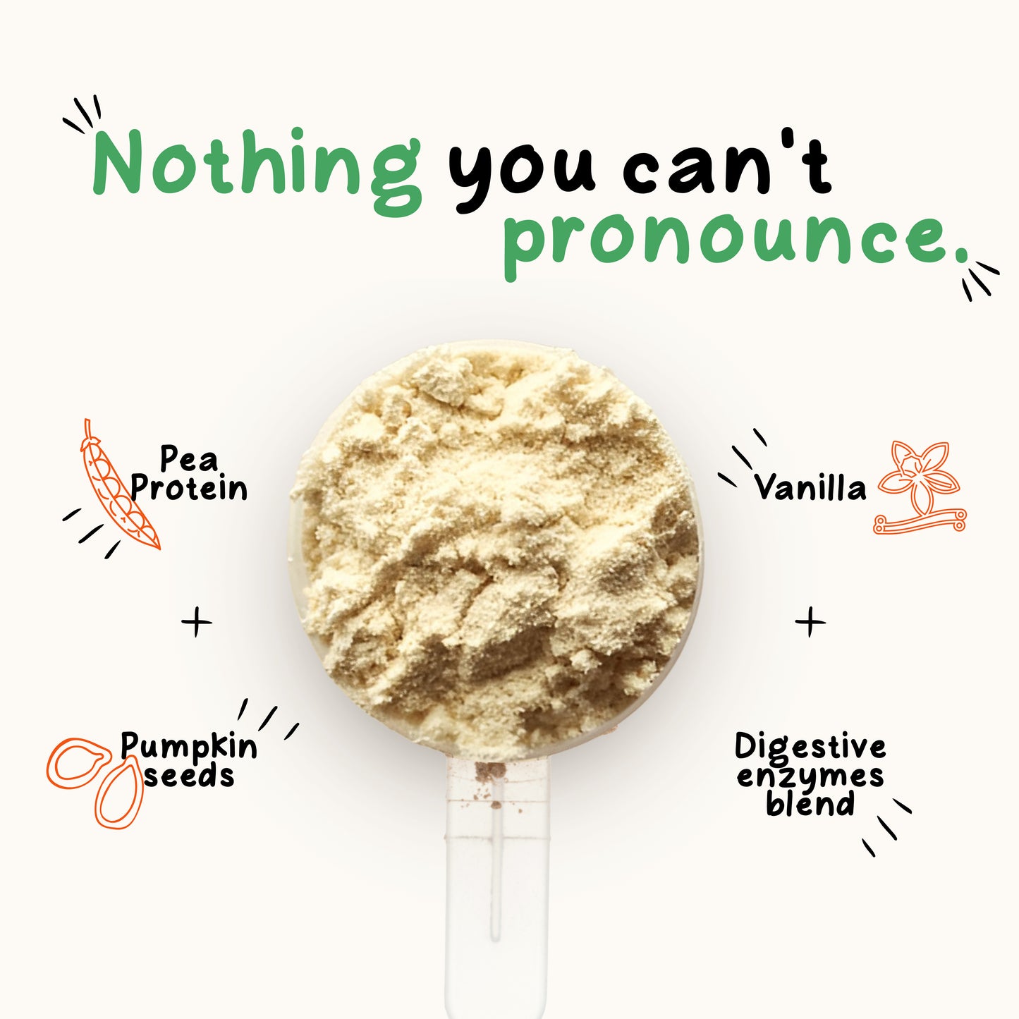 VEGAN PROTEIN POWDER (VANILLA) - 1KG