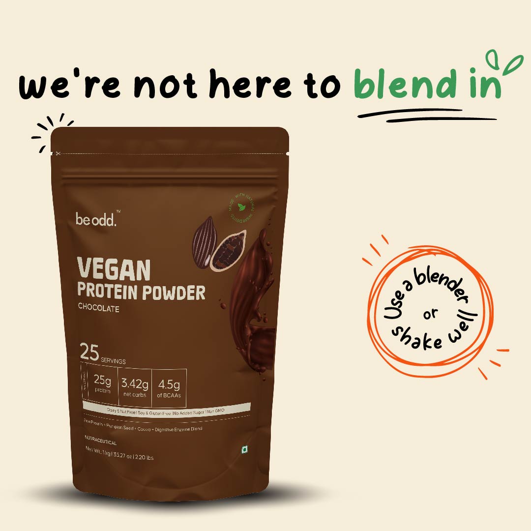 VEGAN PROTEIN POWDER (CHOCOLATE) - 1KG