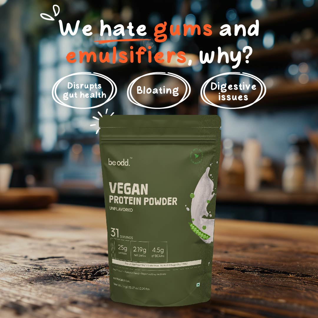 VEGAN PROTEIN POWDER (UNFLAVOURED) - 1KG