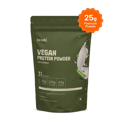 VEGAN PROTEIN POWDER (UNFLAVOURED) - 1KG
