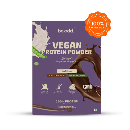 VEGAN PROTEIN POWDER 3 IN 1 SINGLE SERVING SACHETS