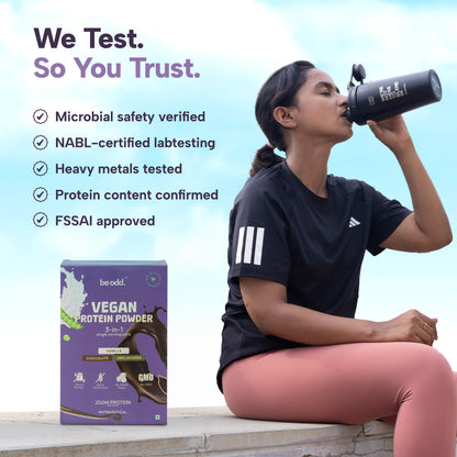 VEGAN PROTEIN POWDER 3 IN 1 SINGLE SERVING SACHETS
