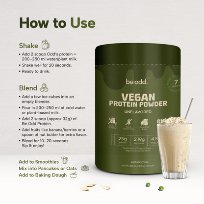 VEGAN PROTEIN POWDER (UNFLAVOURED)