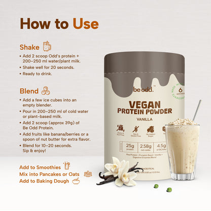 VEGAN PROTEIN POWDER (VANILLA)