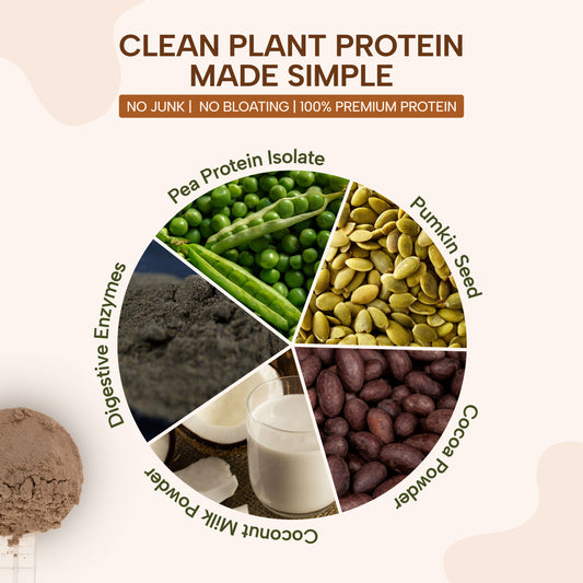 VEGAN PROTEIN POWDER (CHOCOLATE) - 1KG